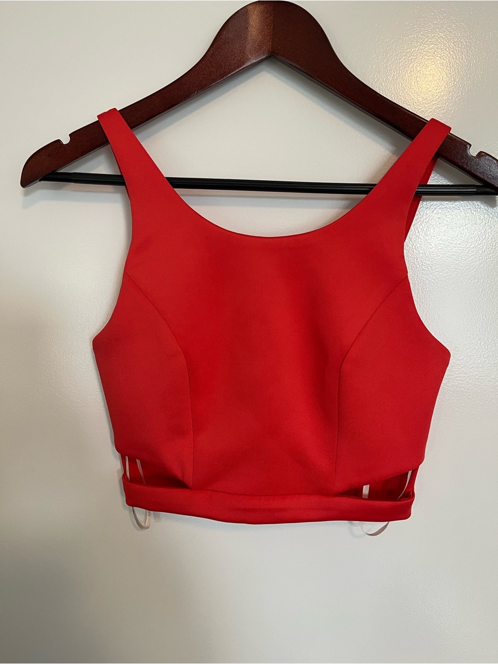Red-Orange Crop Tank Top - Women
